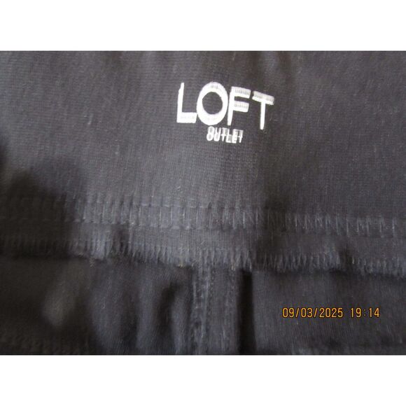 Loft Outlet size m leggings black fall winter stretchy pants - Picture 6 of 8